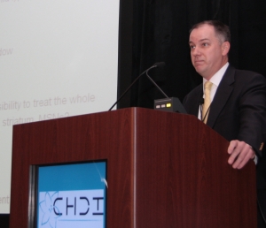 Doug Macdonald, CHDI’s Director of drug discovery, gave an update on progress in huntingtin silencing
